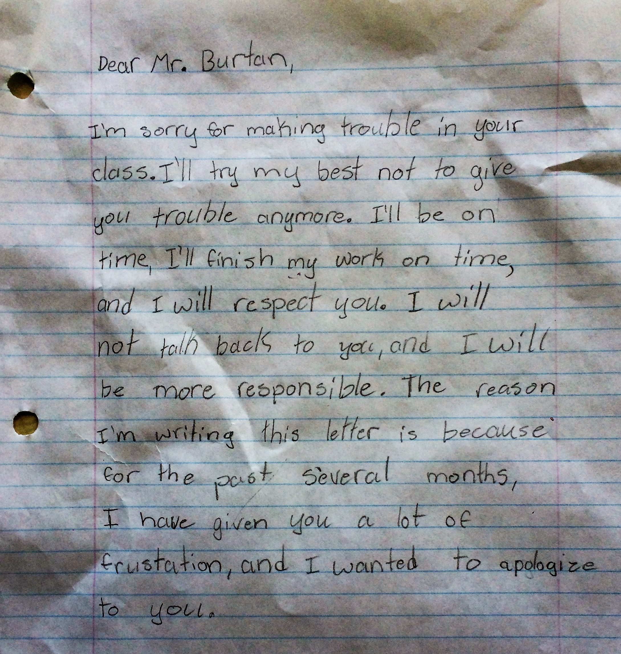 Student Letter